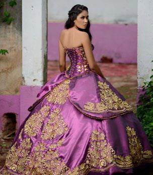 vestido de quinceañera folklorico